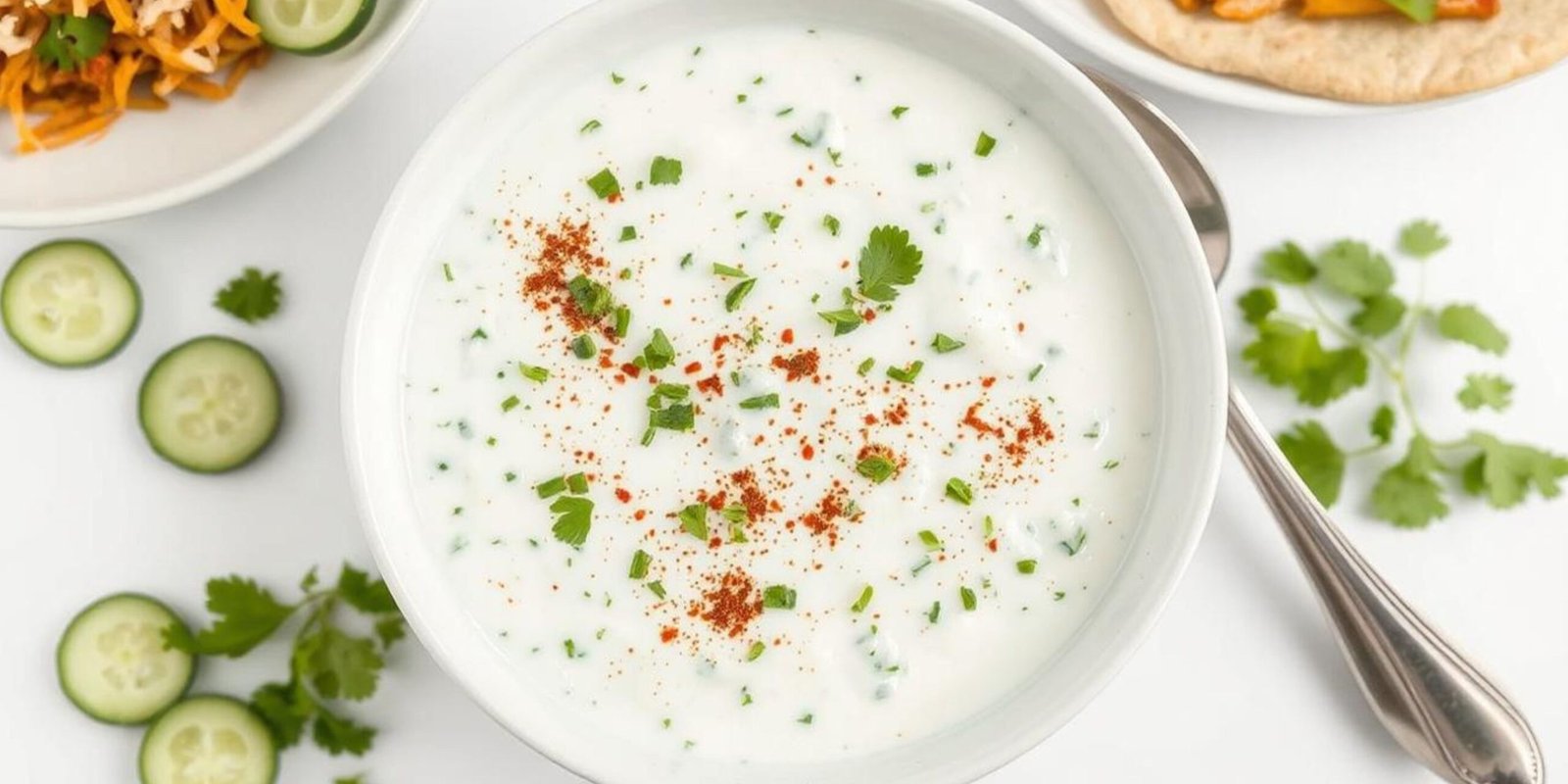 Cucumber Mint Raita Wrap