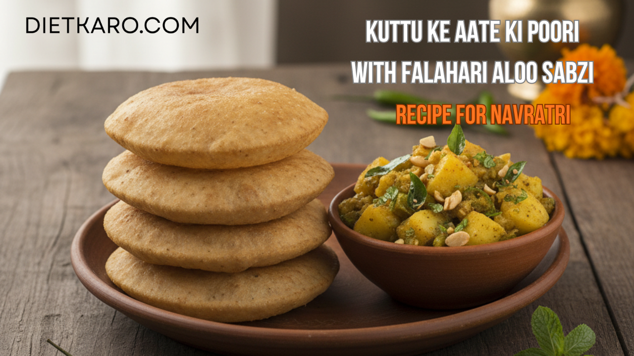 Kuttu ke Aate ki Poori with Falahari Aloo Sabzi Recipe