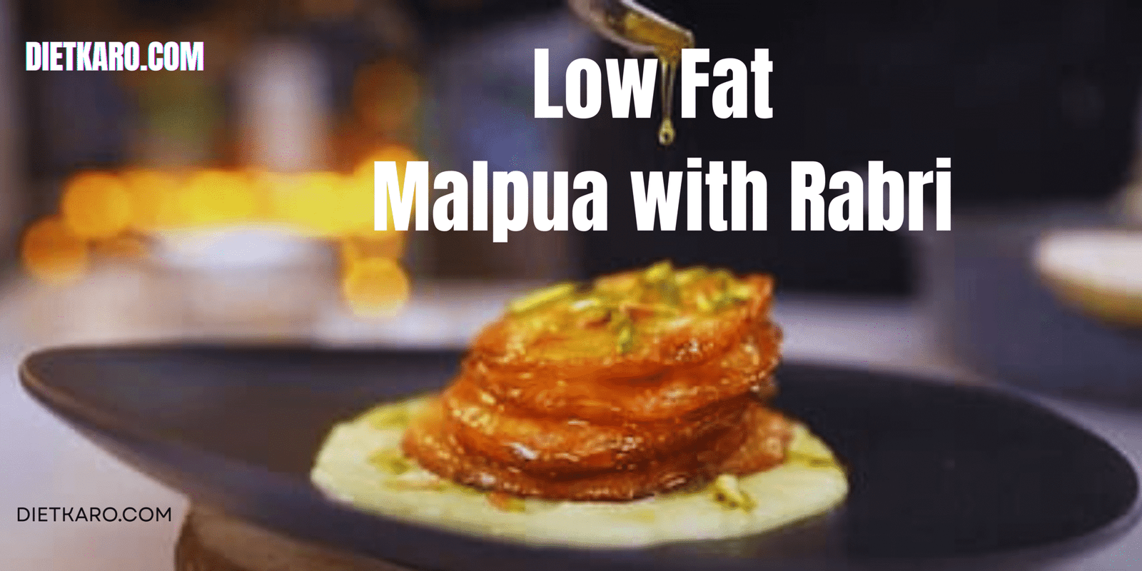 Low Fat Malpua with Rabri